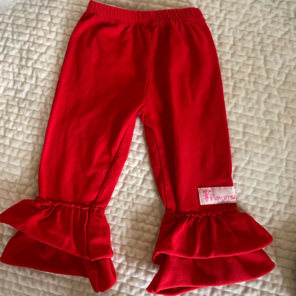 3 PAIRS OF GIRLS RUFFLE LEG PANTS SIZE 18 MONTHS/2T - Picture 8 of 10